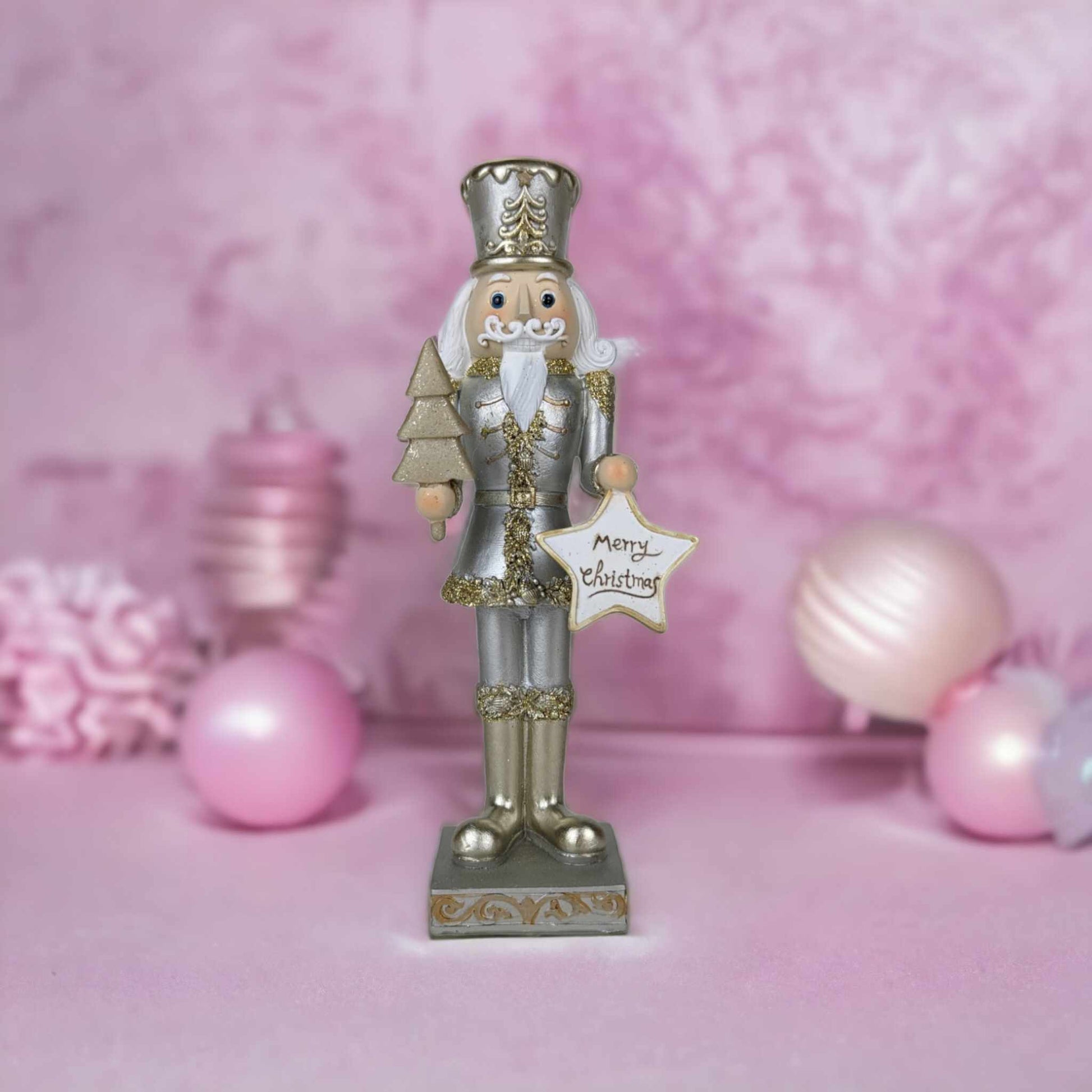 19cm Silver Nutcrackers
