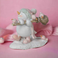 Christmas Snowman with Broom