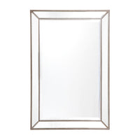 Zeta Wall Mirror - Medium Antique Silver