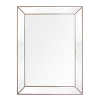Zeta Wall Mirror - Large Antique Silver