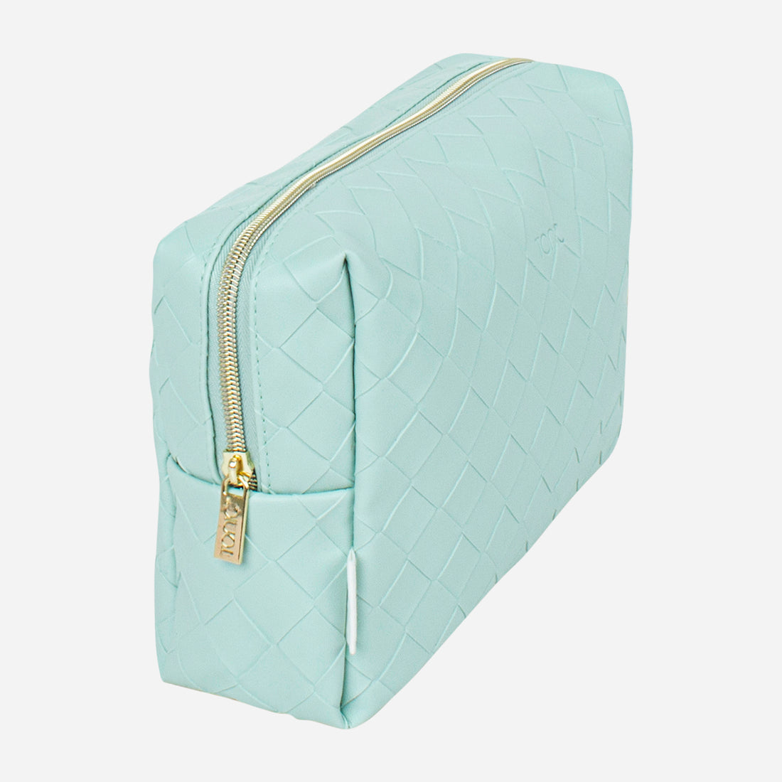 Large Beauty Bag - Woven Teal