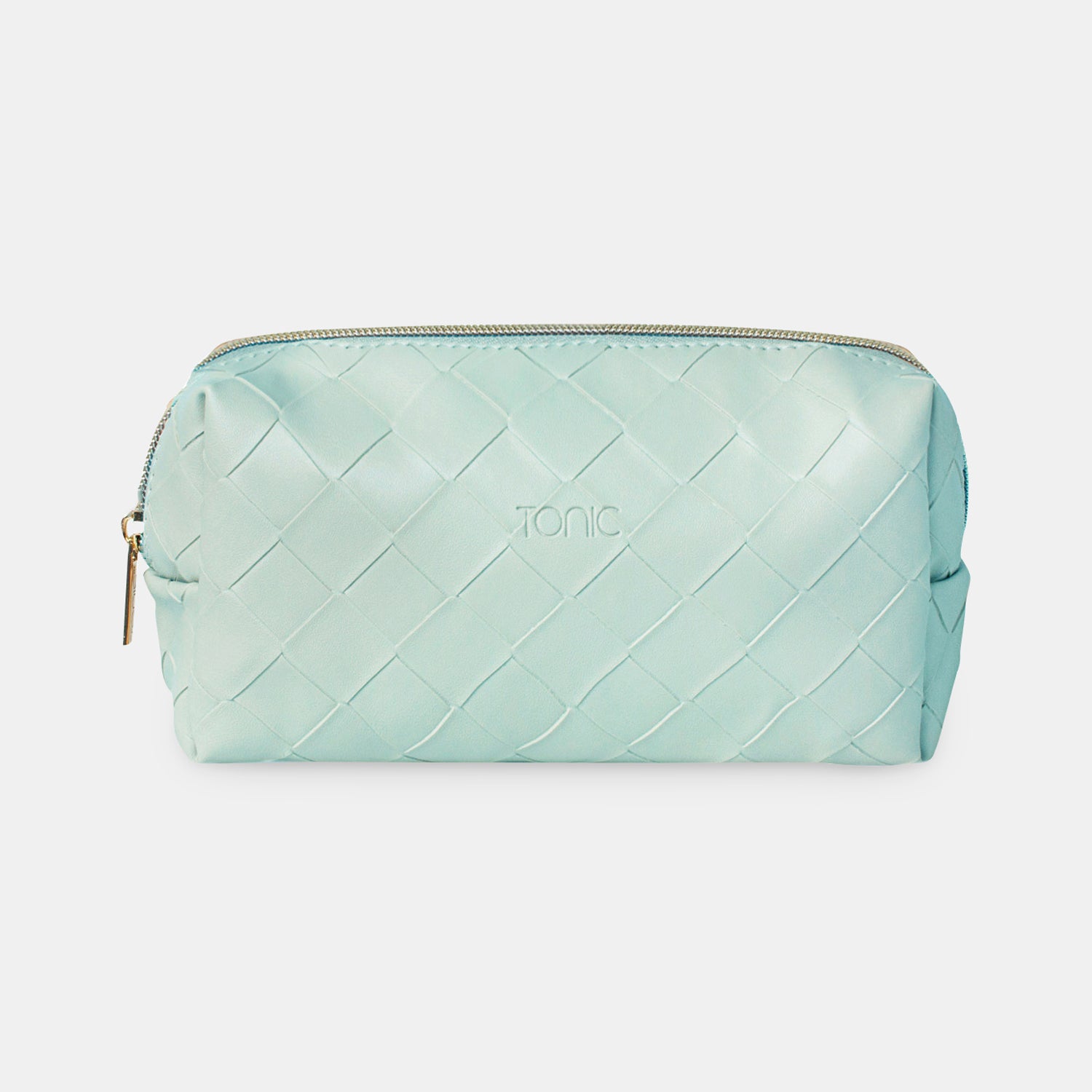 Small Beauty Bag - Woven Teal