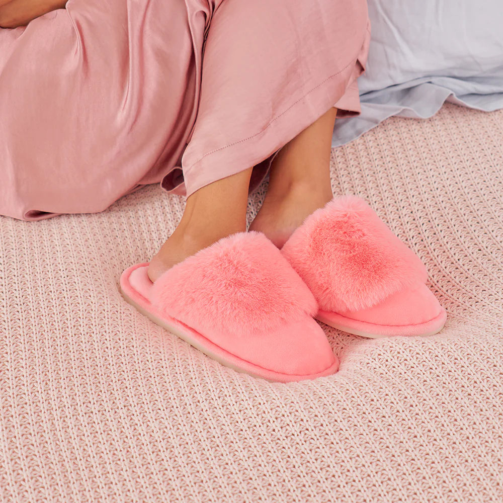 Slippers - Cosy Luxe - Coral Pink