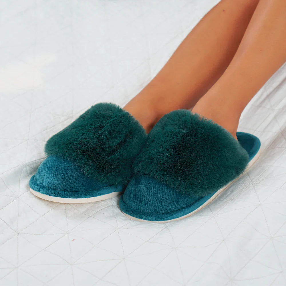 Slipper - Cosy Luxe - Emerald