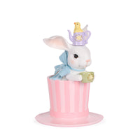 25cm Pastel Piped Bunny in Top Hat