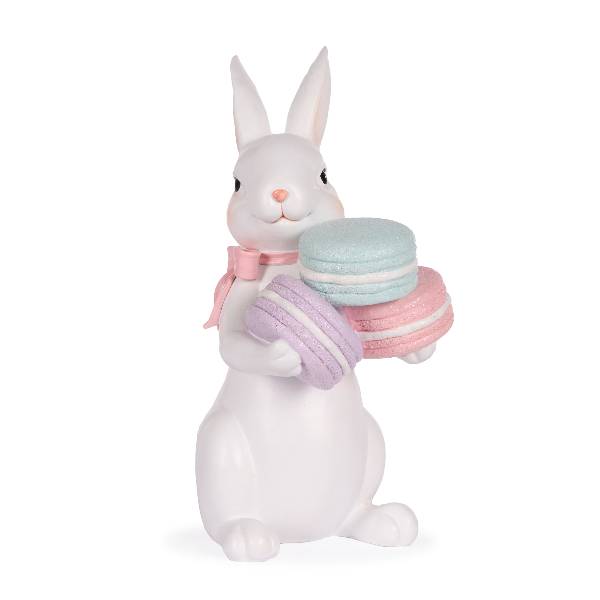 22cm Pastel Candy Macaron Bunny with Bow