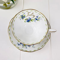 Royal Albert Flower of the Month - July Forget-Me-Not Breakfast Cup Duo