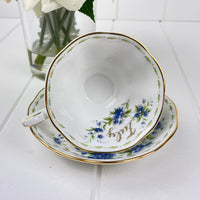 Royal Albert Flower of the Month - July Forget-Me-Not Breakfast Cup Duo
