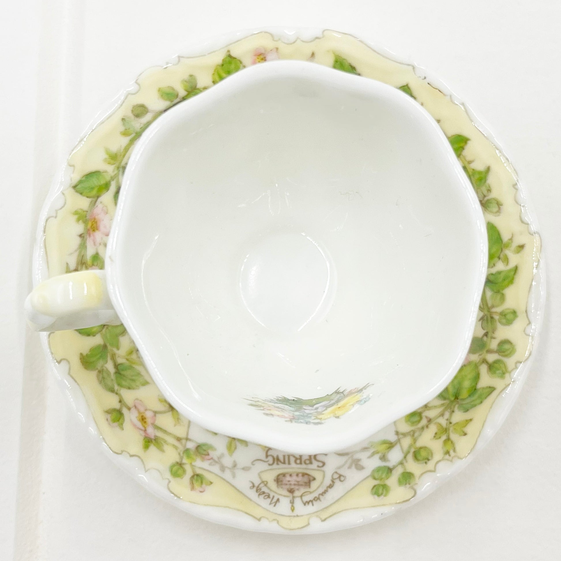 Royal Doulton Brambly Hedge Miniature Spring Teacup and Saucer Duo