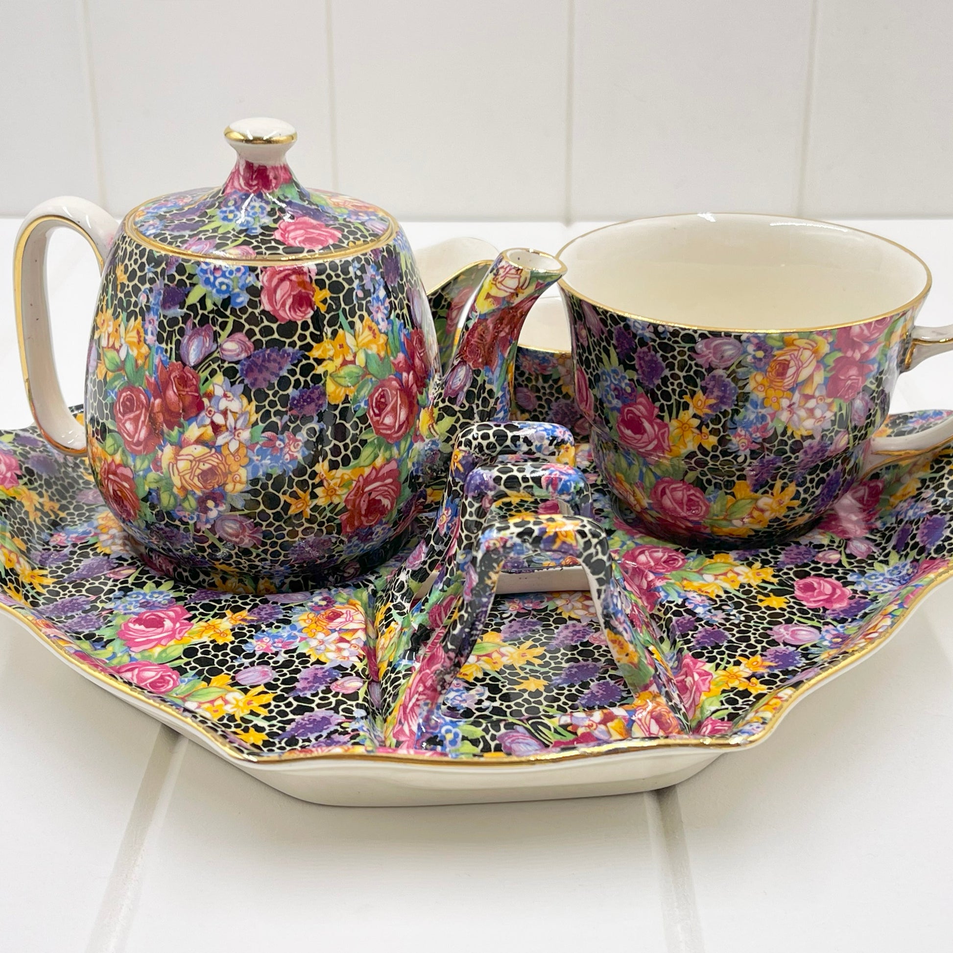 Royal Winton Grimwades Chintz Hazel Breakfast Set
