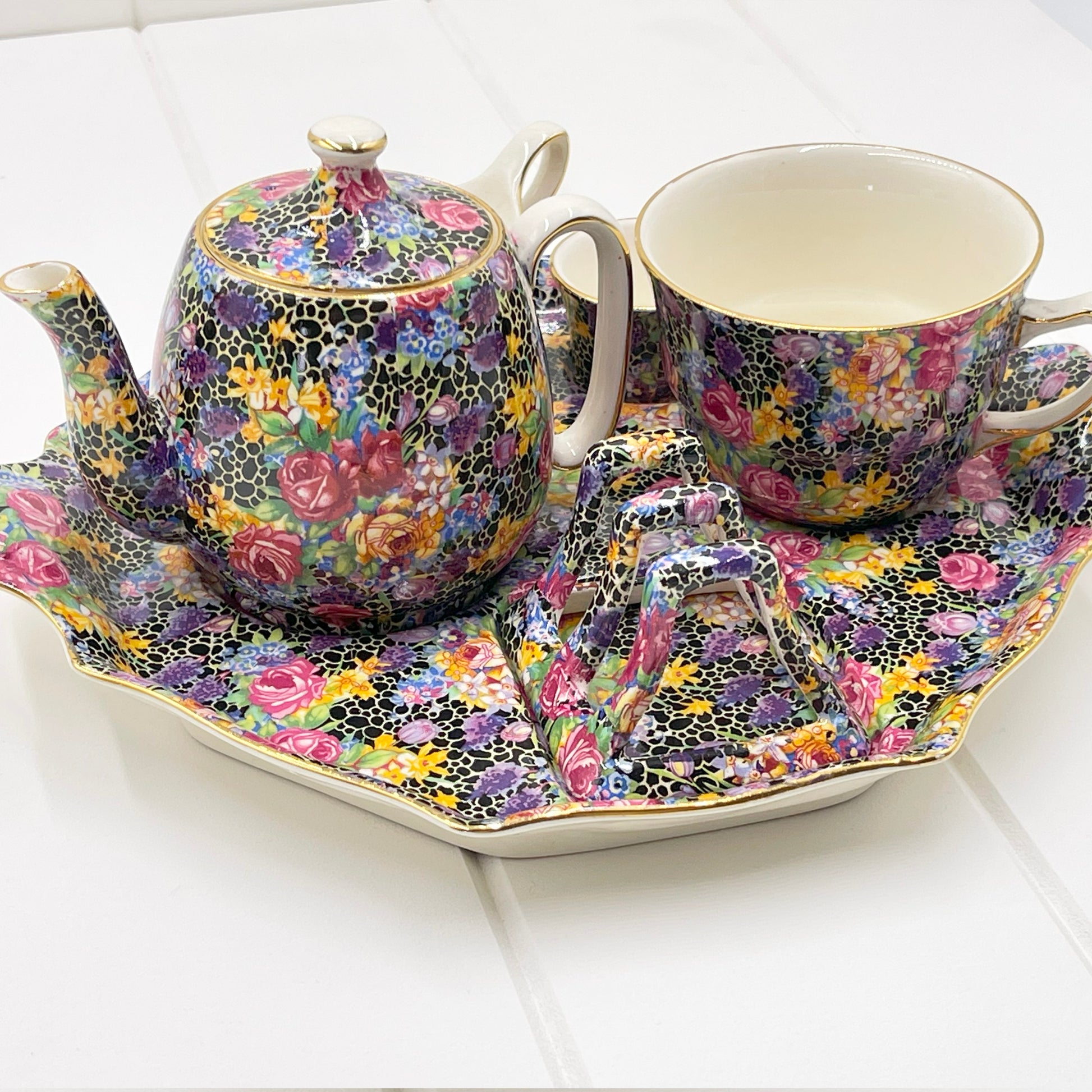 Royal Winton Grimwades Chintz Hazel Breakfast Set