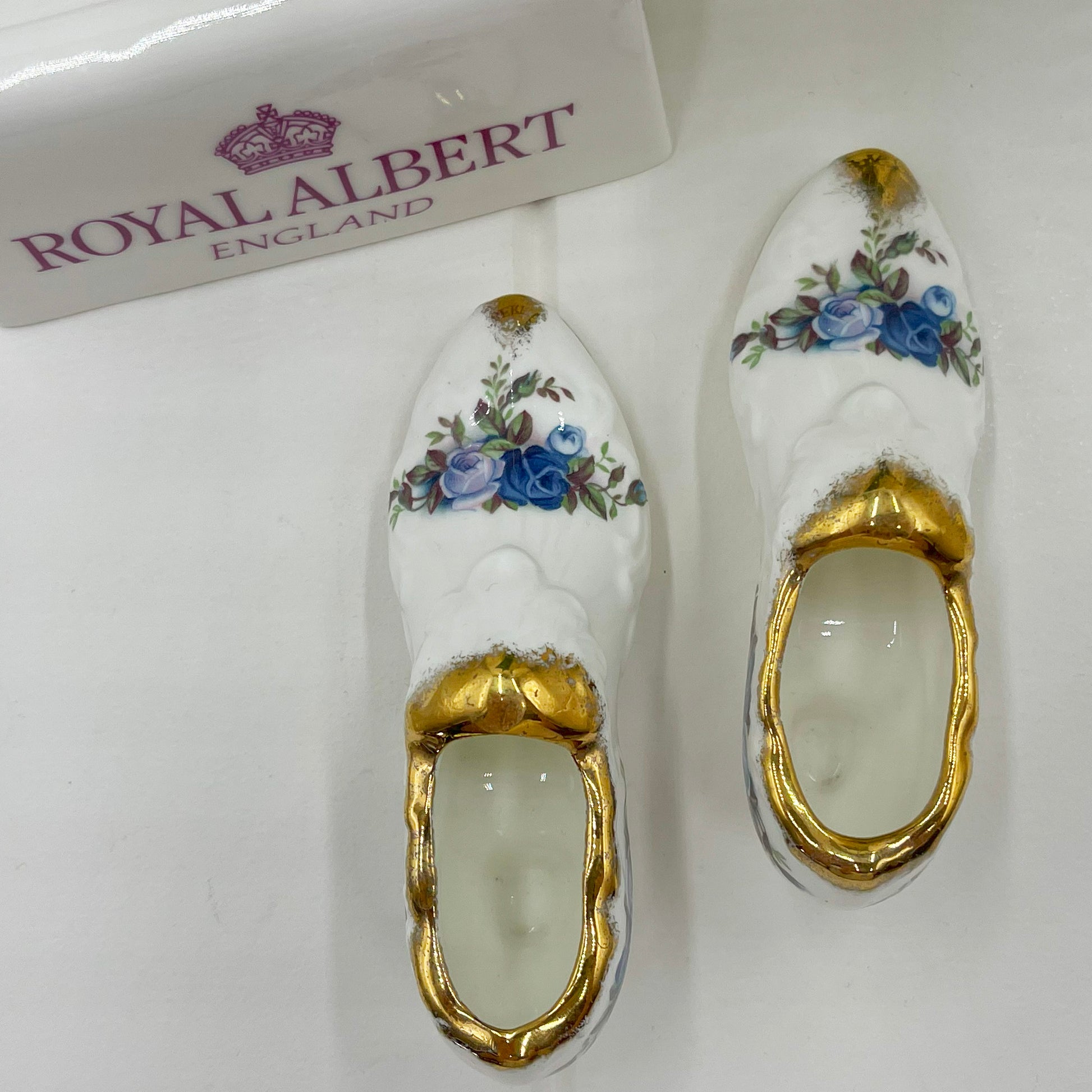 Royal Albert Vintage Moonlight Rose Pair of Shoes