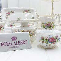 Royal Albert Vintage Moss Rose Open Sugar Bowl