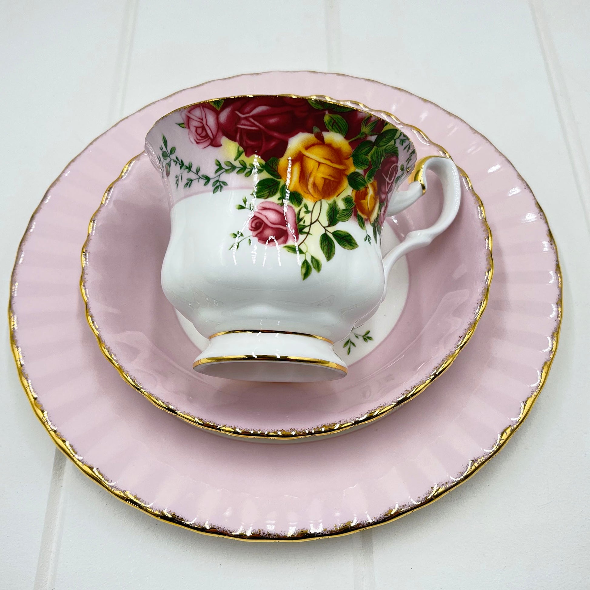 Royal Albert Old Country Roses 3 Piece Set Rose