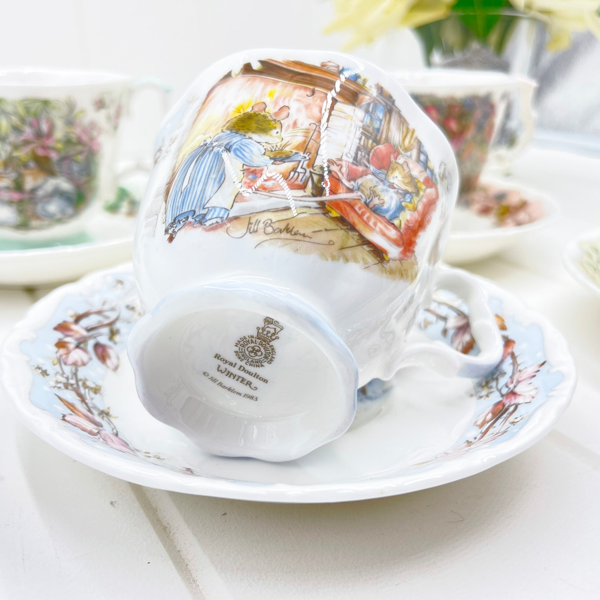 Royal Doulton Brambly Hedge Four Seasons Cup and Saucer - Winter