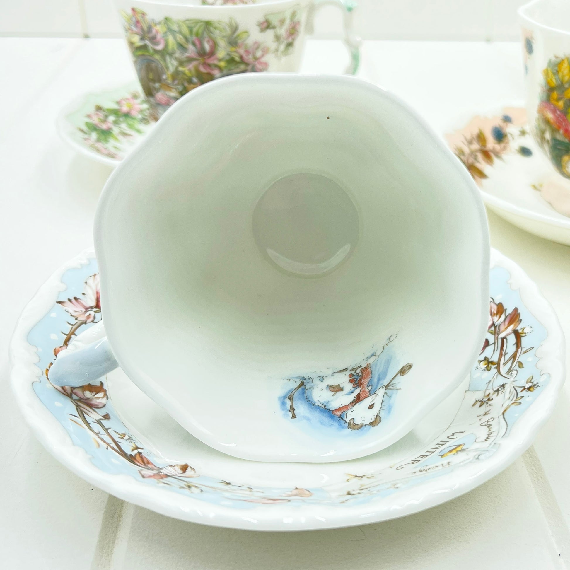 Royal Doulton Brambly Hedge Four Seasons Cup and Saucer - Winter