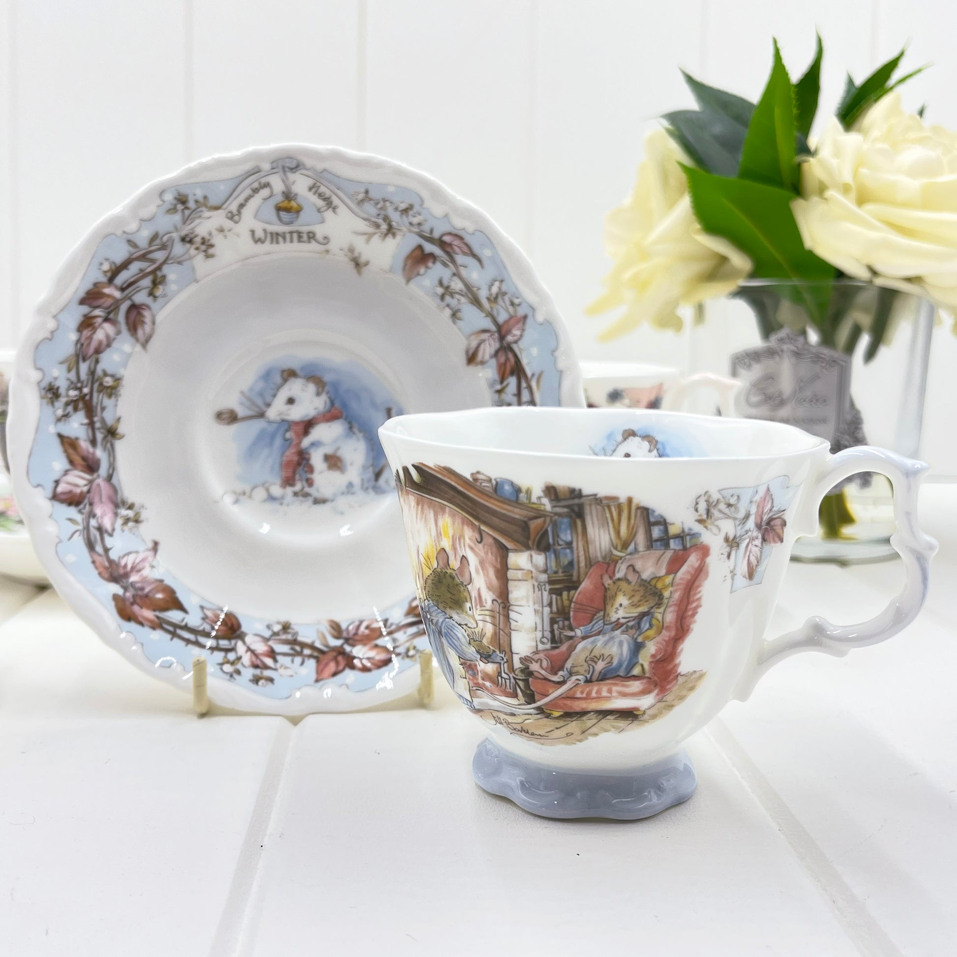 Royal Doulton Brambly Hedge Four Seasons Cup and Saucer - Winter