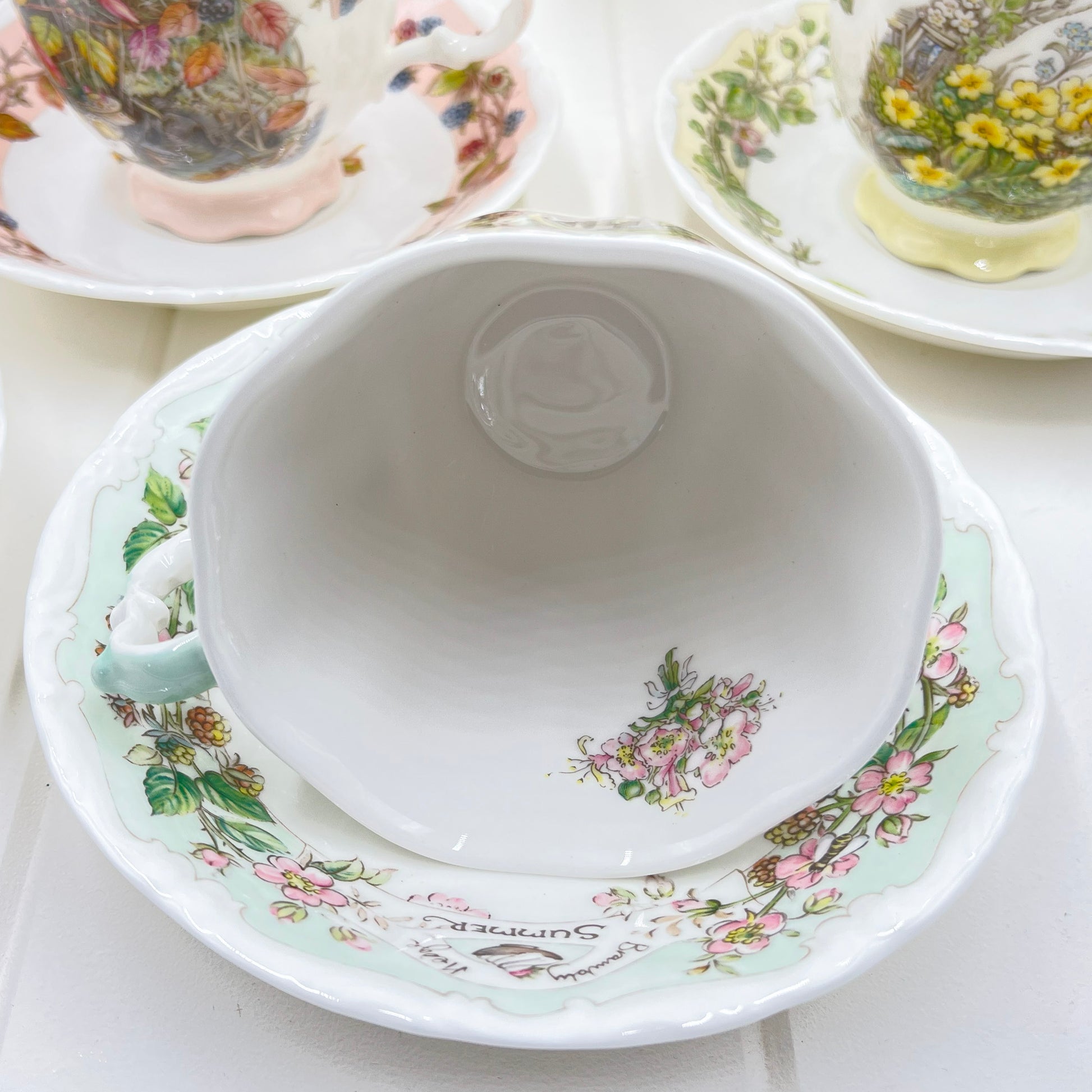 Royal Doulton Brambly Hedge Four Seasons Cup and Saucer - Spring
