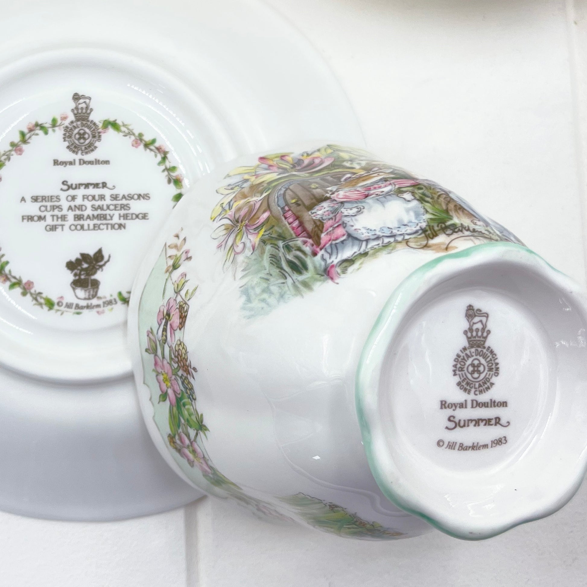 Royal Doulton Brambly Hedge Four Seasons Cup and Saucer - Spring