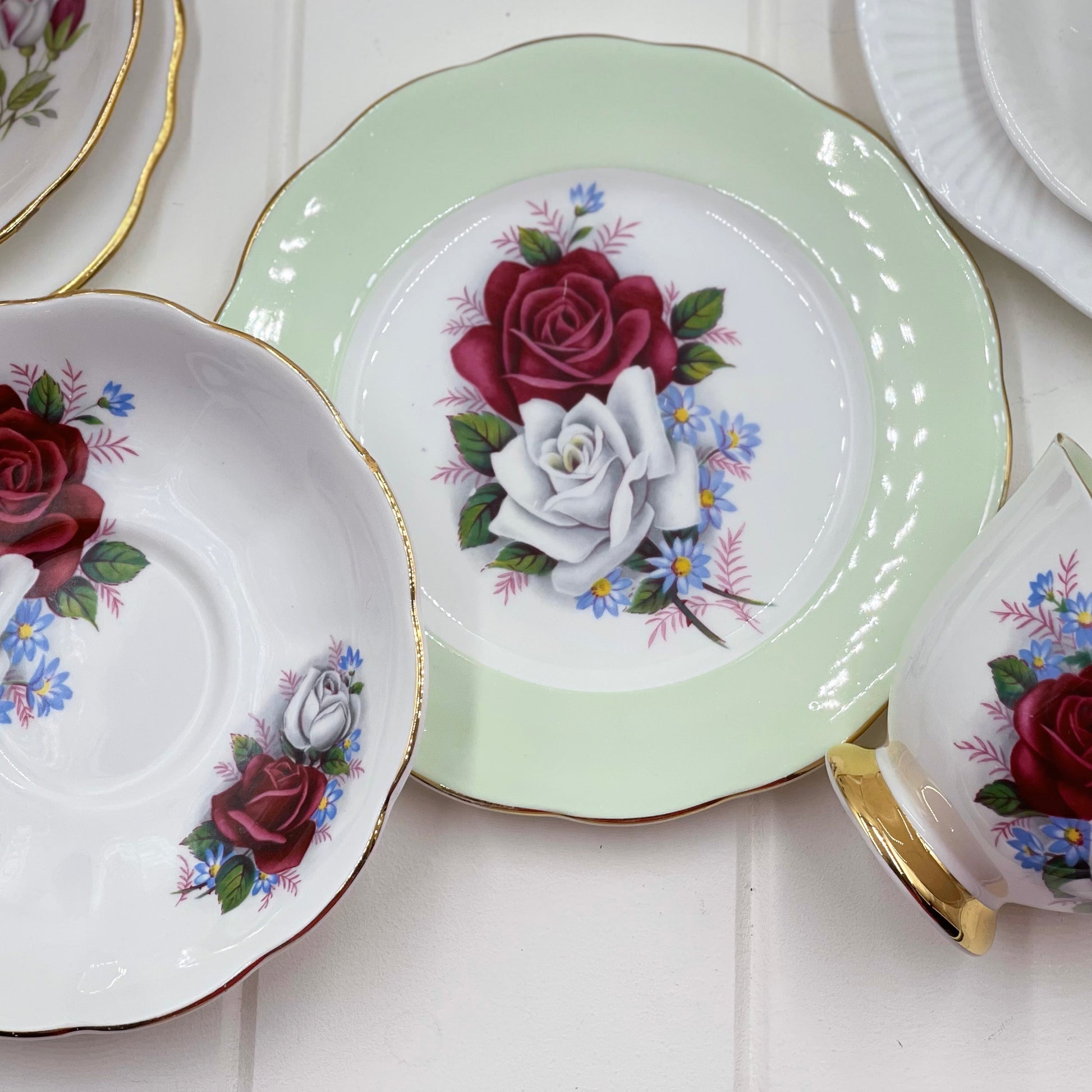 Royal Albert, Shelley, Queen Anne, Duchess, Colclough Crazy High Tea Set