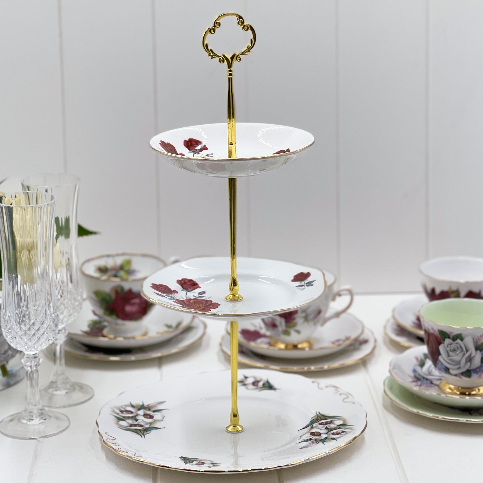 Royal Albert, Shelley, Queen Anne, Duchess, Colclough Crazy High Tea Set