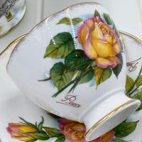 Roslyn China Vintage Would Famous Roses Peace Trio