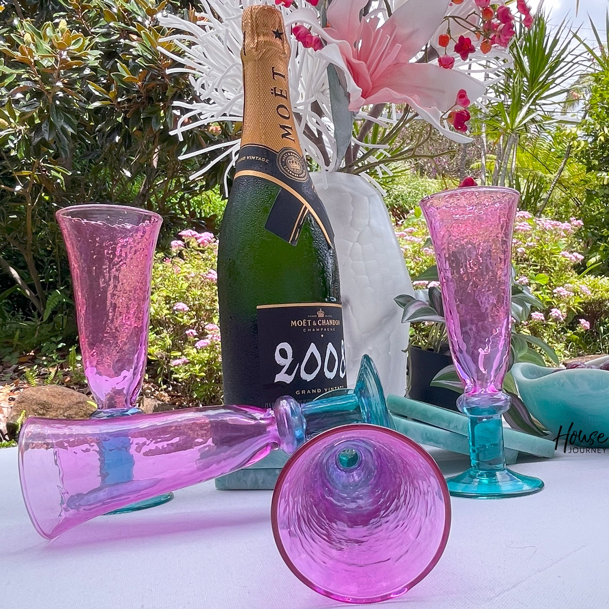 Orana Champagne Flute Set of 4