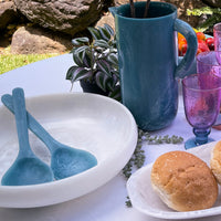 Lorne Salad Servers Blue