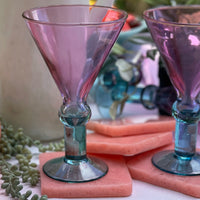 Dahlia Martini Glass Set of 4