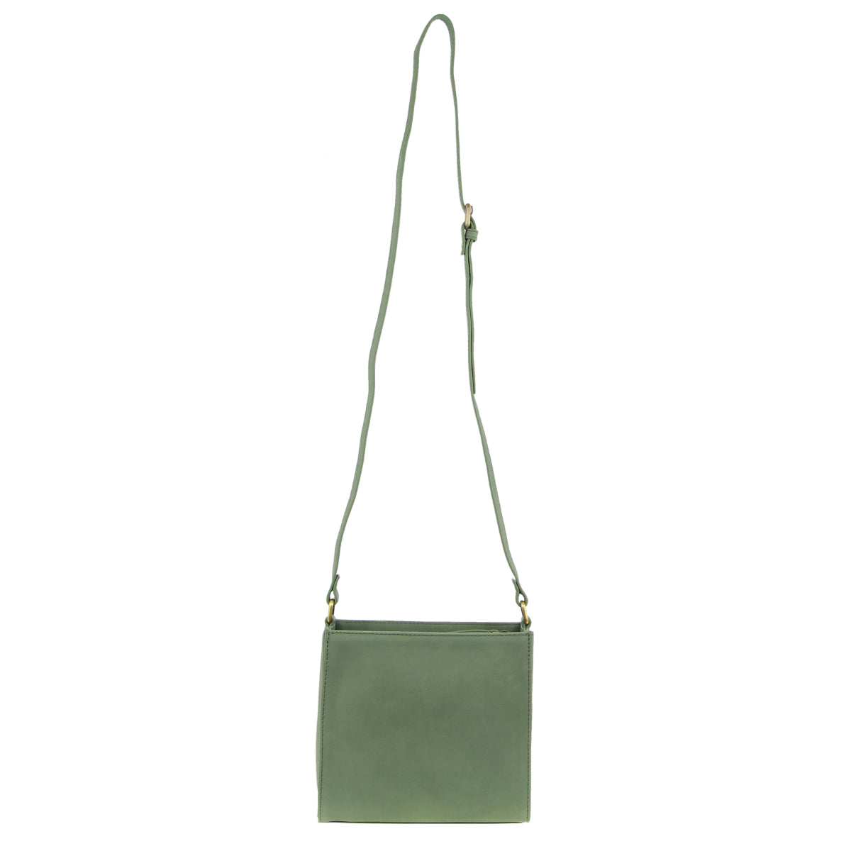 Pierre Cardin Leather Diamond Pattern Embossed Cross-Body Bag in Sage