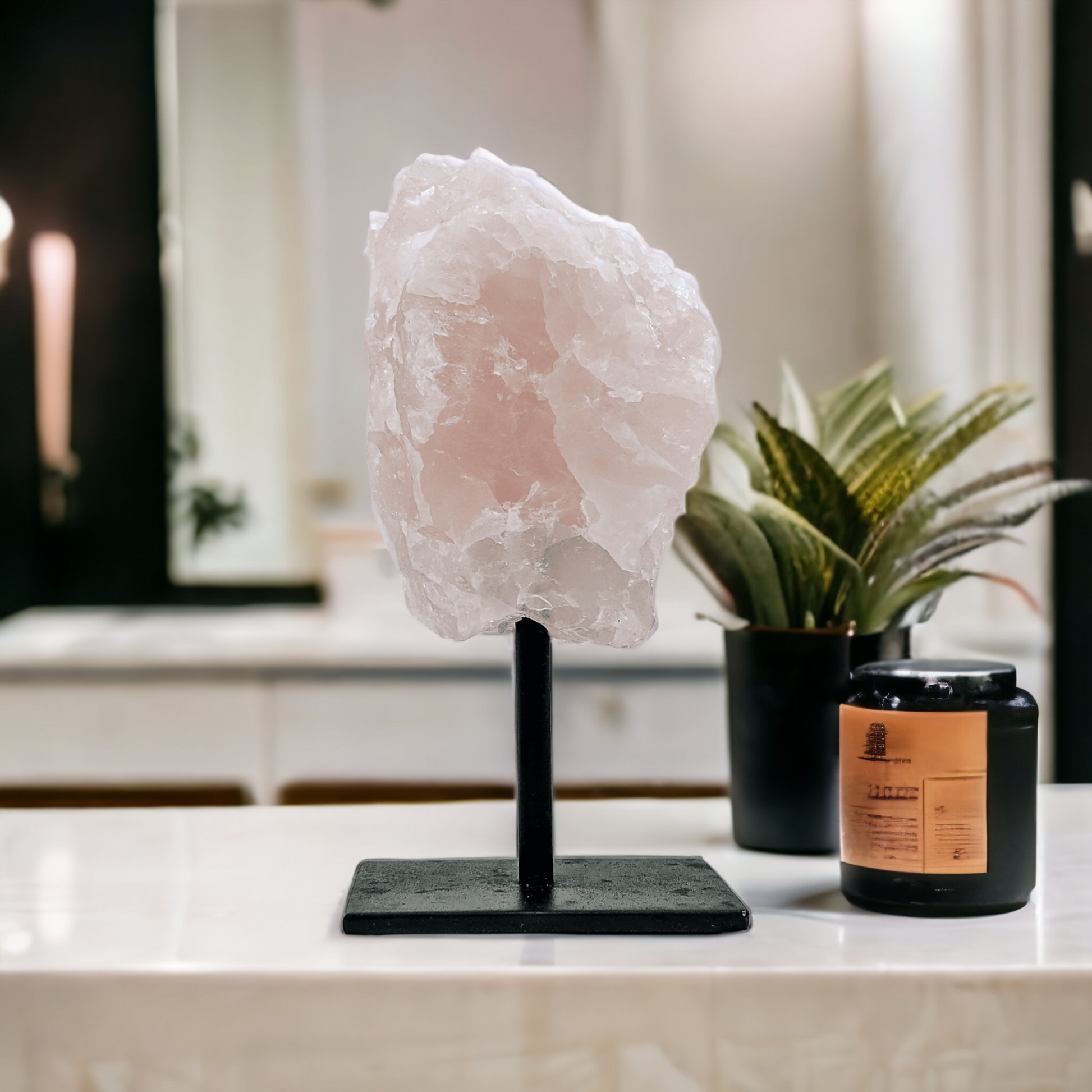 Rose Quartz Crystal Stand