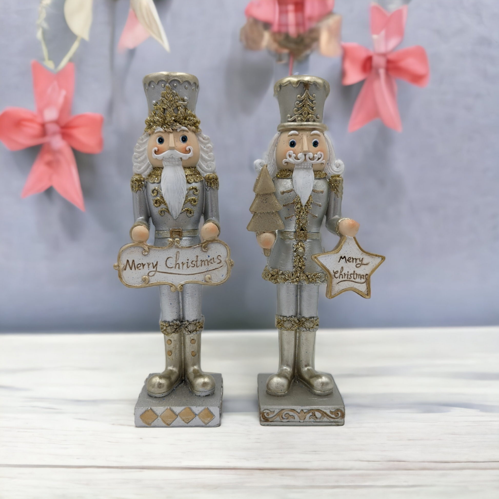 19cm Silver Nutcrackers