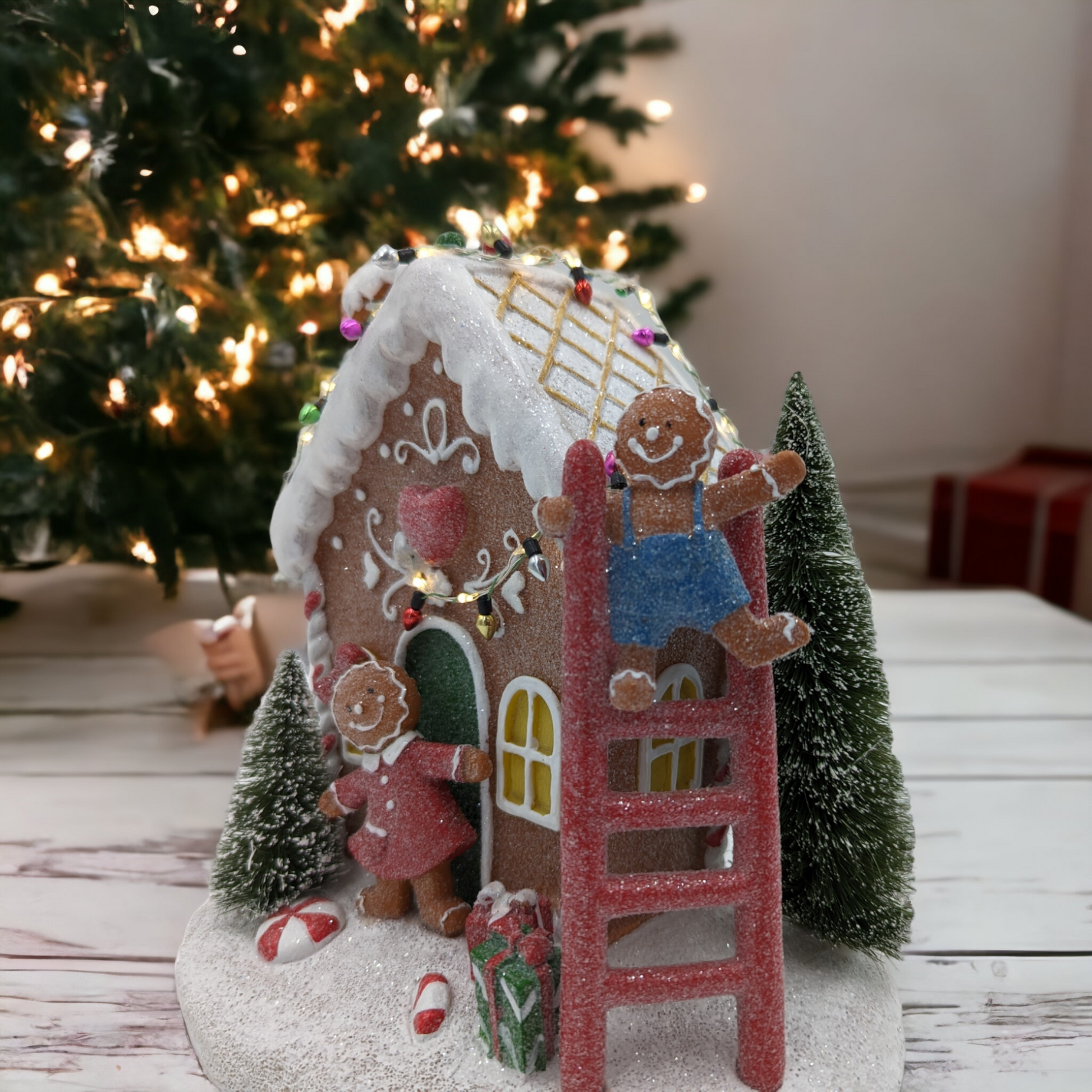 LED Gingerbread House