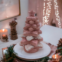 20cm Pink Star Cookie Christmas Tree