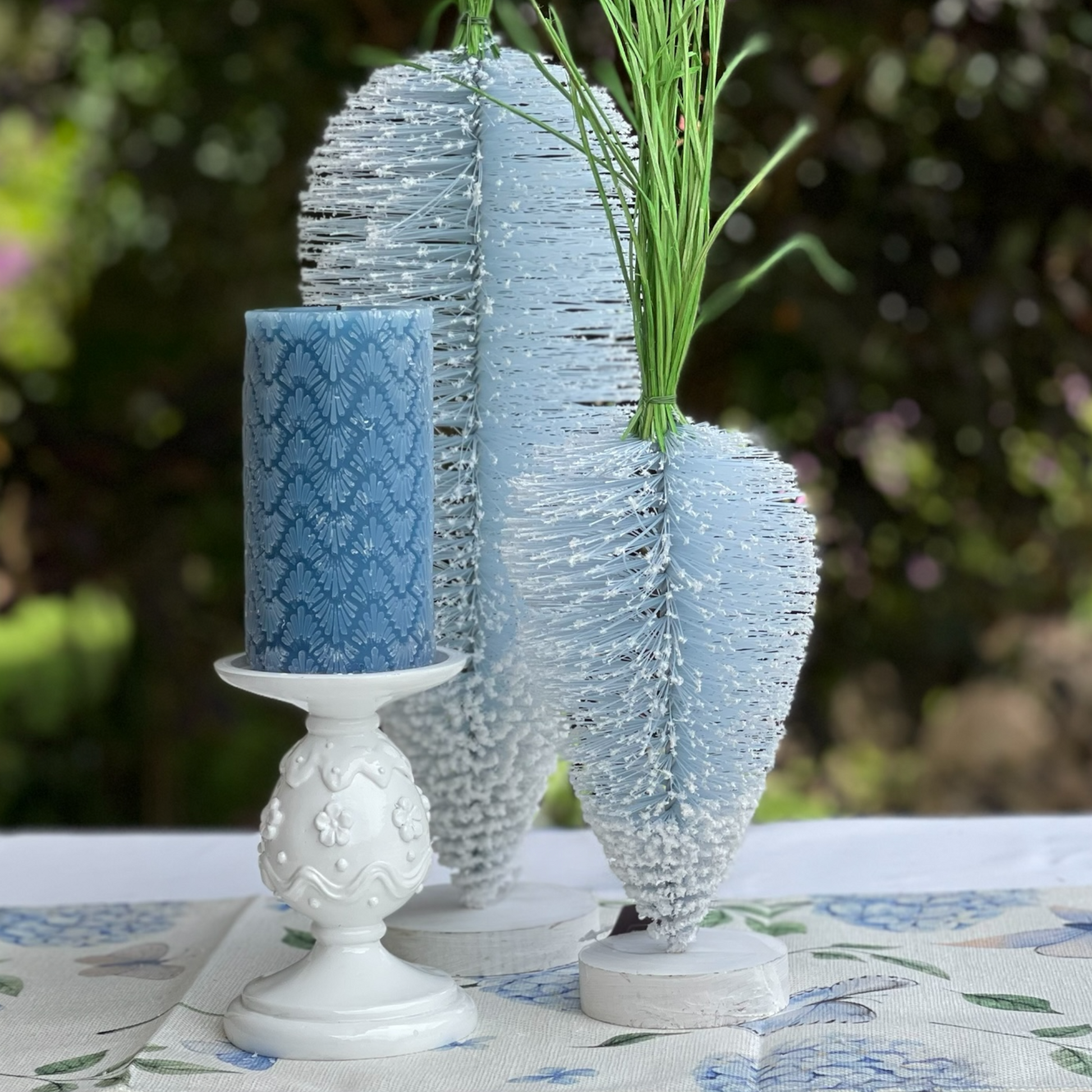 14cm White Egg Candle Holder