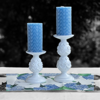 14cm White Egg Candle Holder