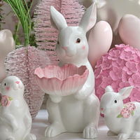 29cm Bunny with Cosmos Bowl