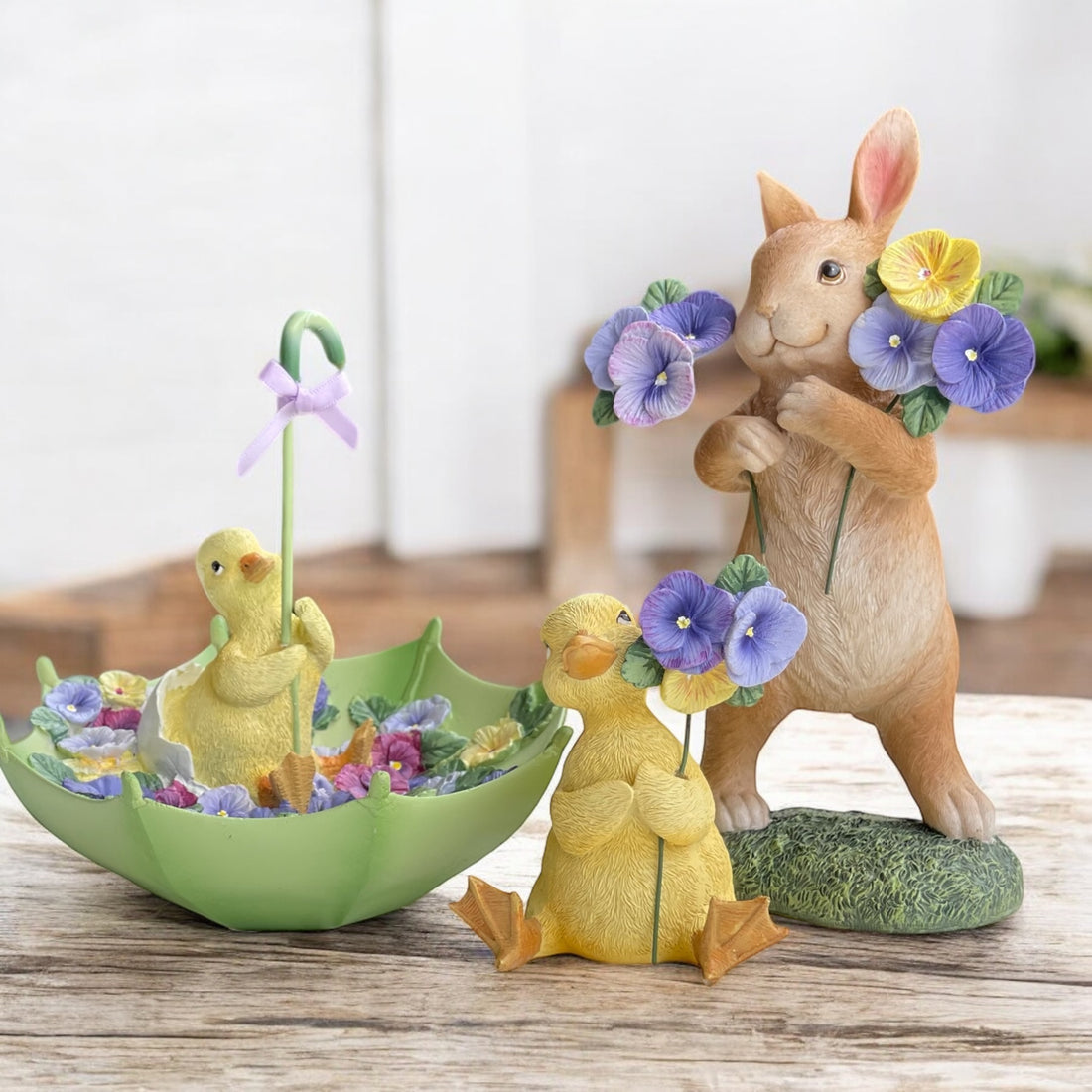Mr Duck with Pansy