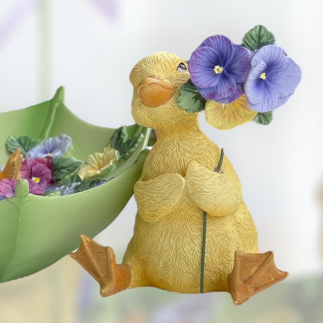 Mr Duck with Pansy