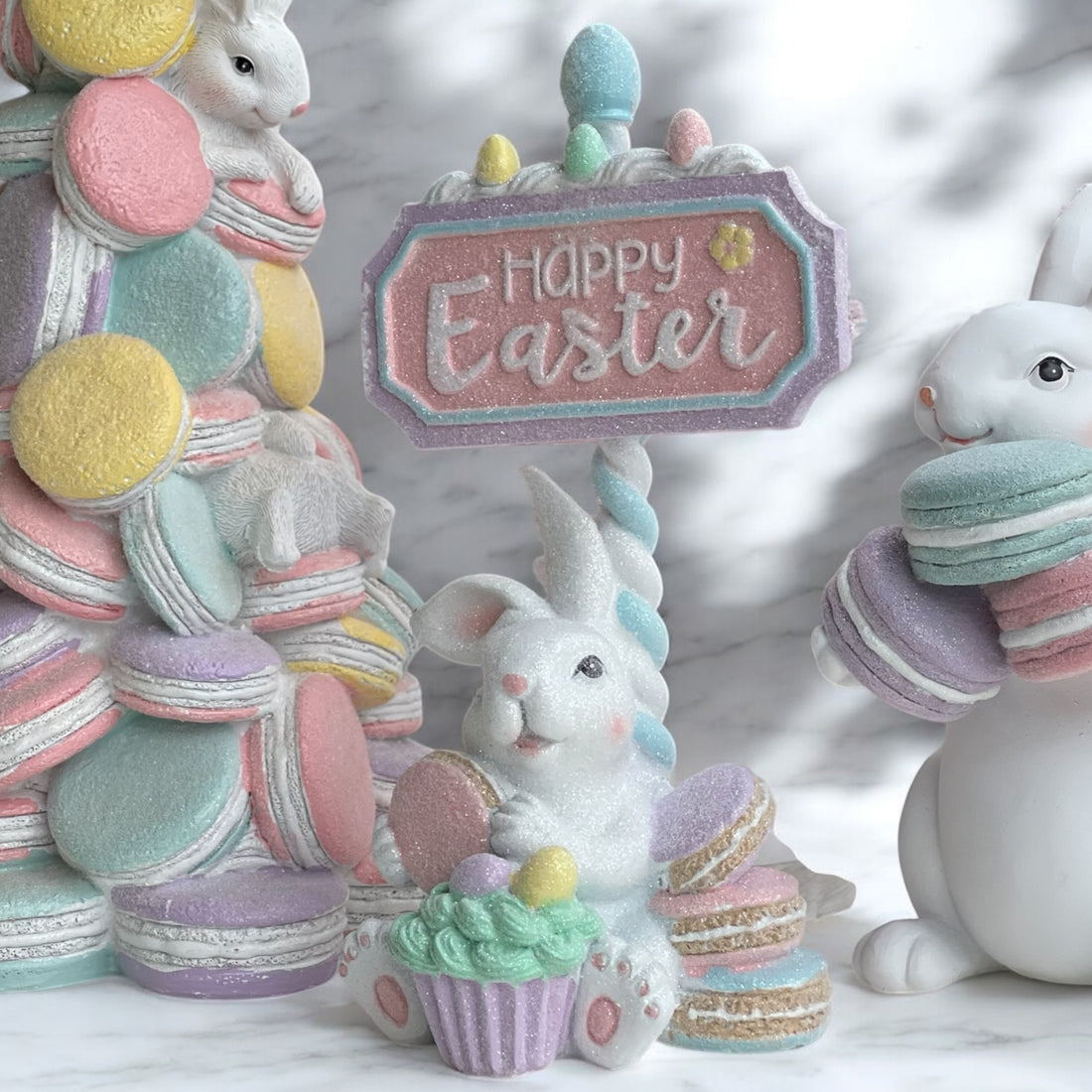 26cm Pastel Candy Happy Easter Sign