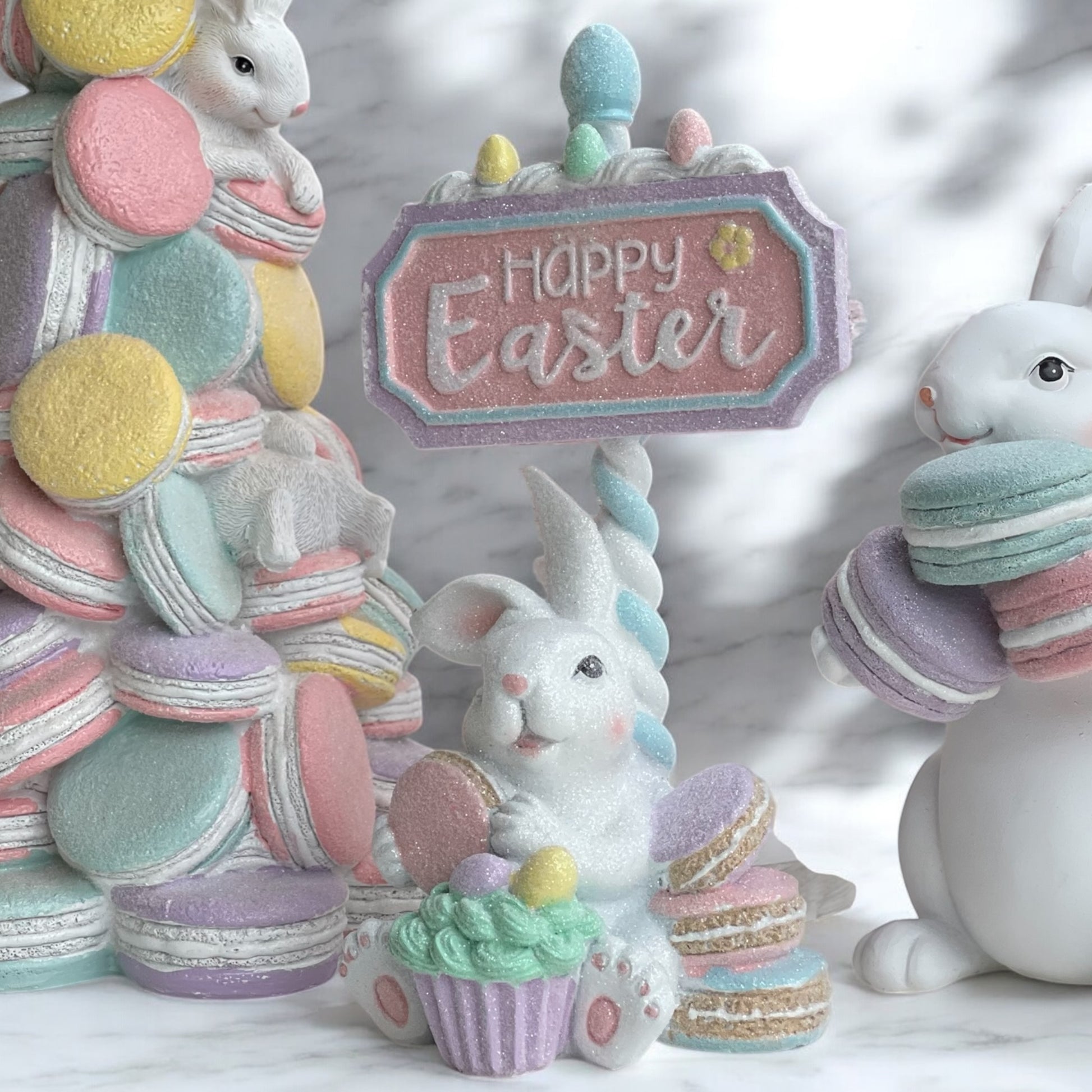 26cm Pastel Candy Happy Easter Sign