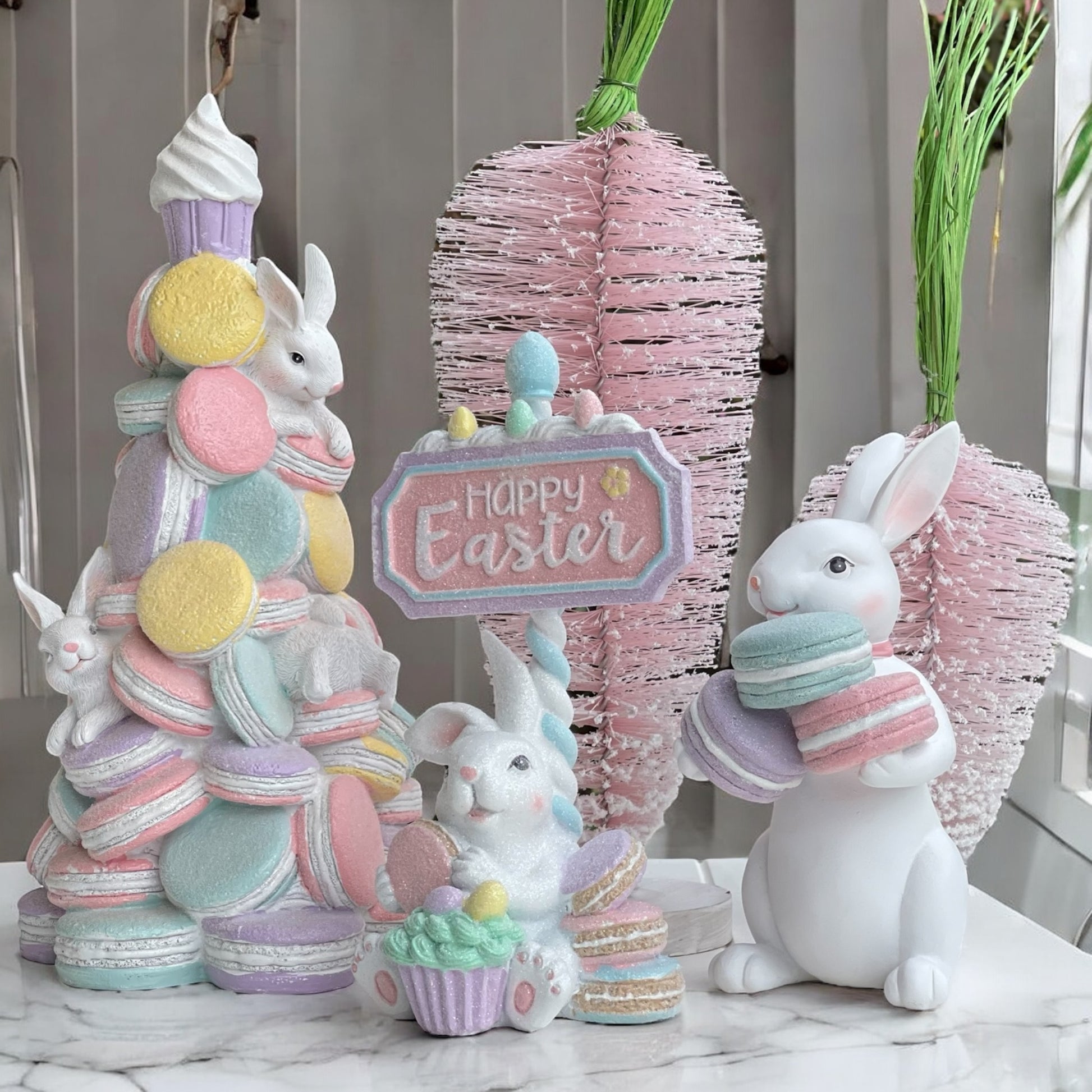 26cm Pastel Candy Happy Easter Sign