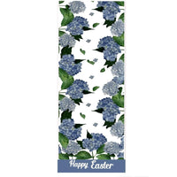 Happy Easter Blue Hydrangea Table Runner