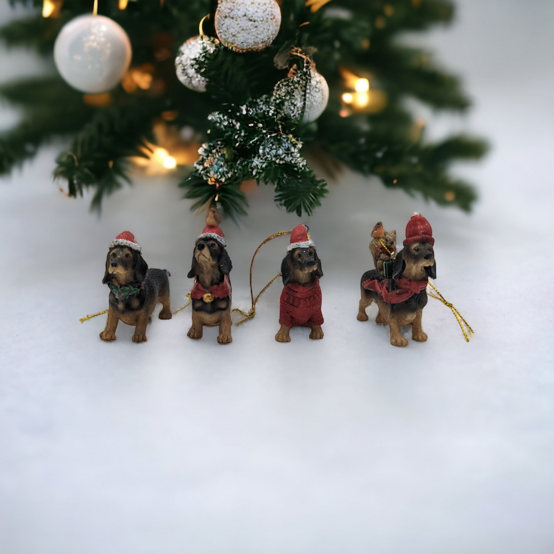 Dachshund Dog Hanging Tree Ornament