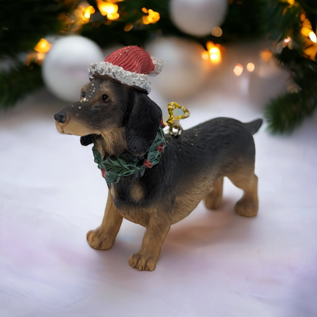 Dachshund Dog Hanging Tree Ornament