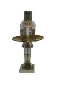 Gold Nutcracker Holding a Gold Plate