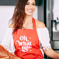 Christmas Screen Print Apron – Oh What Fun