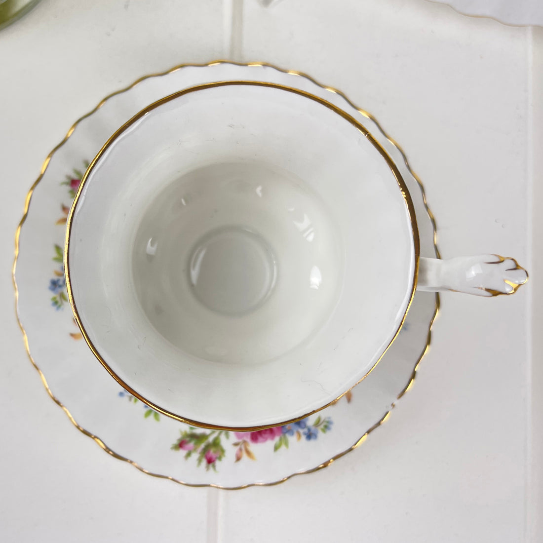 Royal Albert Moss Rose Demitasse Duo