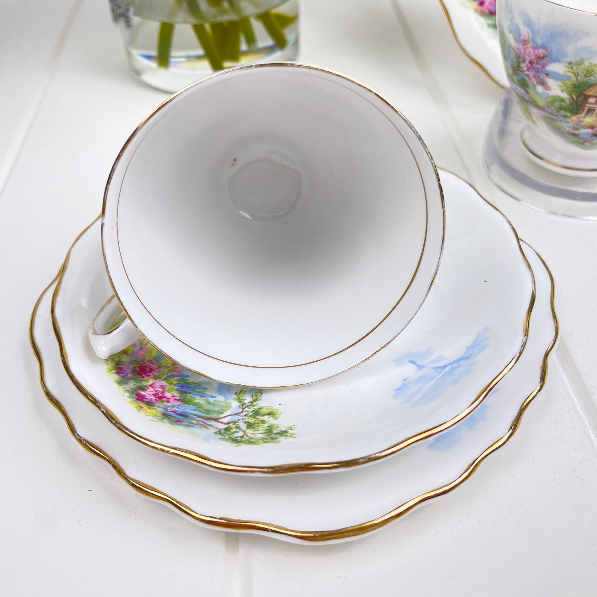 Royal Vale Vintage Country Cottage Trios x 2