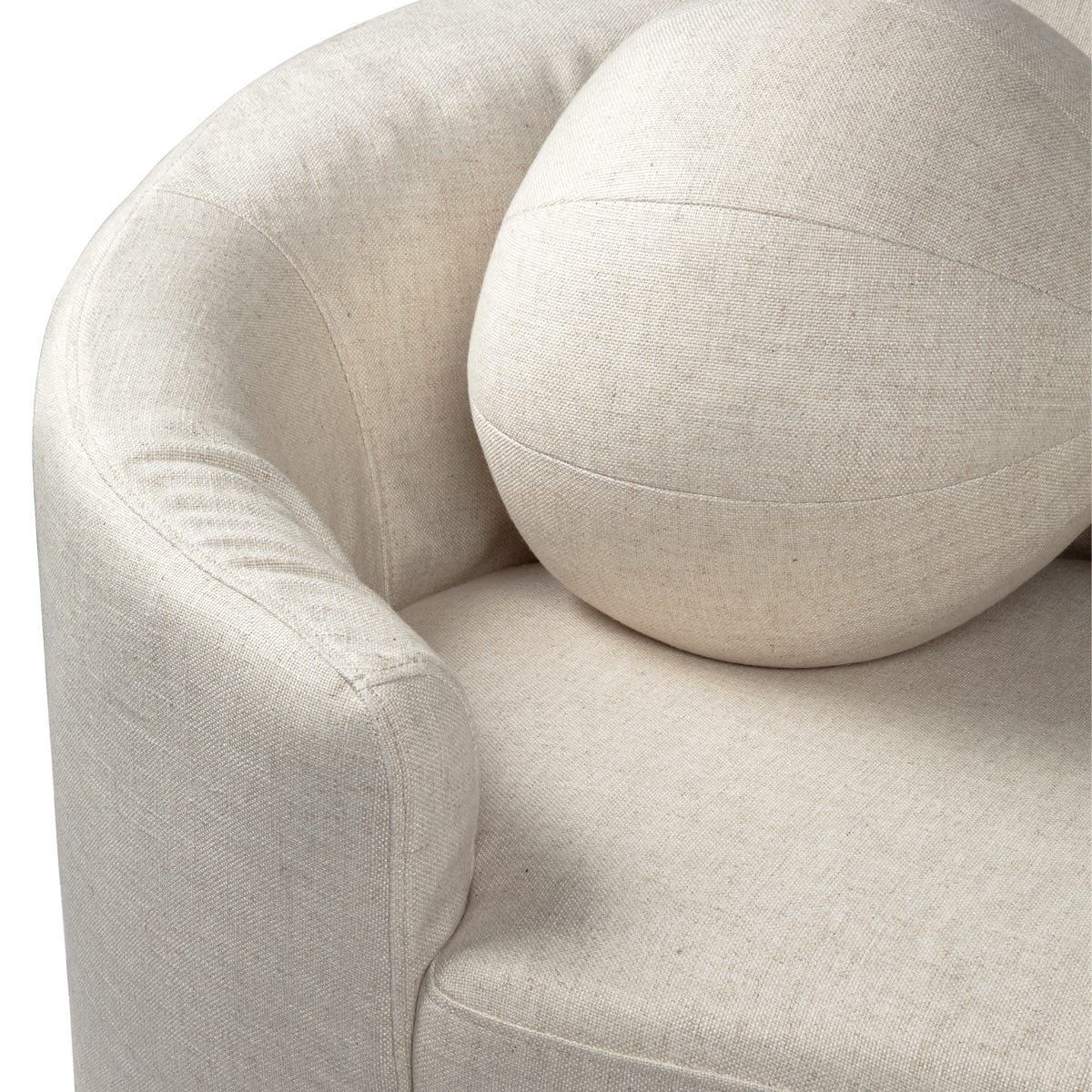 Cafe Lighting & Living Elle 3 Seater Slip Cover Sofa - Natural Linen